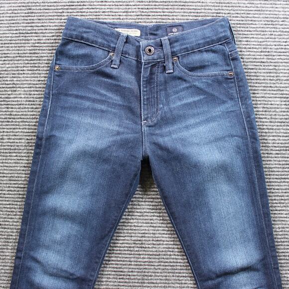 AG Adriano Goldschmied Farrah Skinny Jeans Women's 25x27 Blue High Rise Stretch - Picture 5 of 9